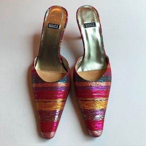 Costa Blanca Mule Kitten Heel Shoes. Made in Spain
